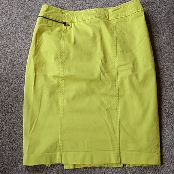Neon yellow pencil skirt - Picture 1 of 2